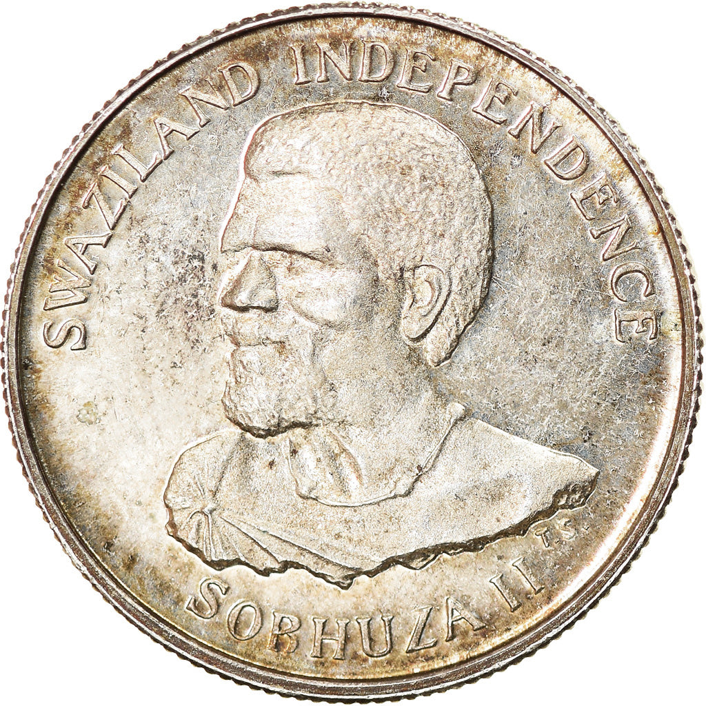 Monnaie, Swaziland, Sobhuza II, 10 Cents, 1968, British Royal Mint, SPL, Argent