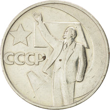 RUSSIA, 50 Kopeks, 1967, KM #139, AU(55-58), Copper-Nickel-Zinc, 25, 6.39