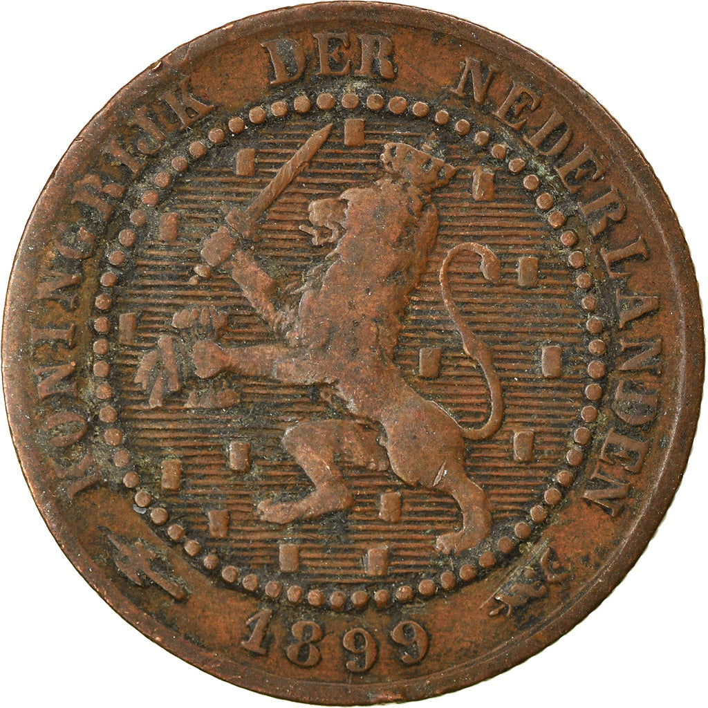 Coin, Netherlands, Wilhelmina I, Cent, 1899, EF(40-45), Bronze, KM:107.2