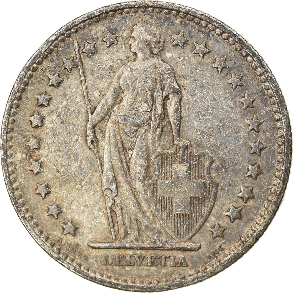 Coin, Switzerland, 2 Francs, 1928, Paris, VF(30-35), Silver, KM:21