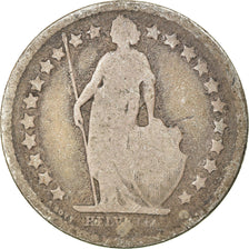 Coin, Switzerland, 1/2 Franc, 1875, Bern, VF(30-35), Silver, KM:23