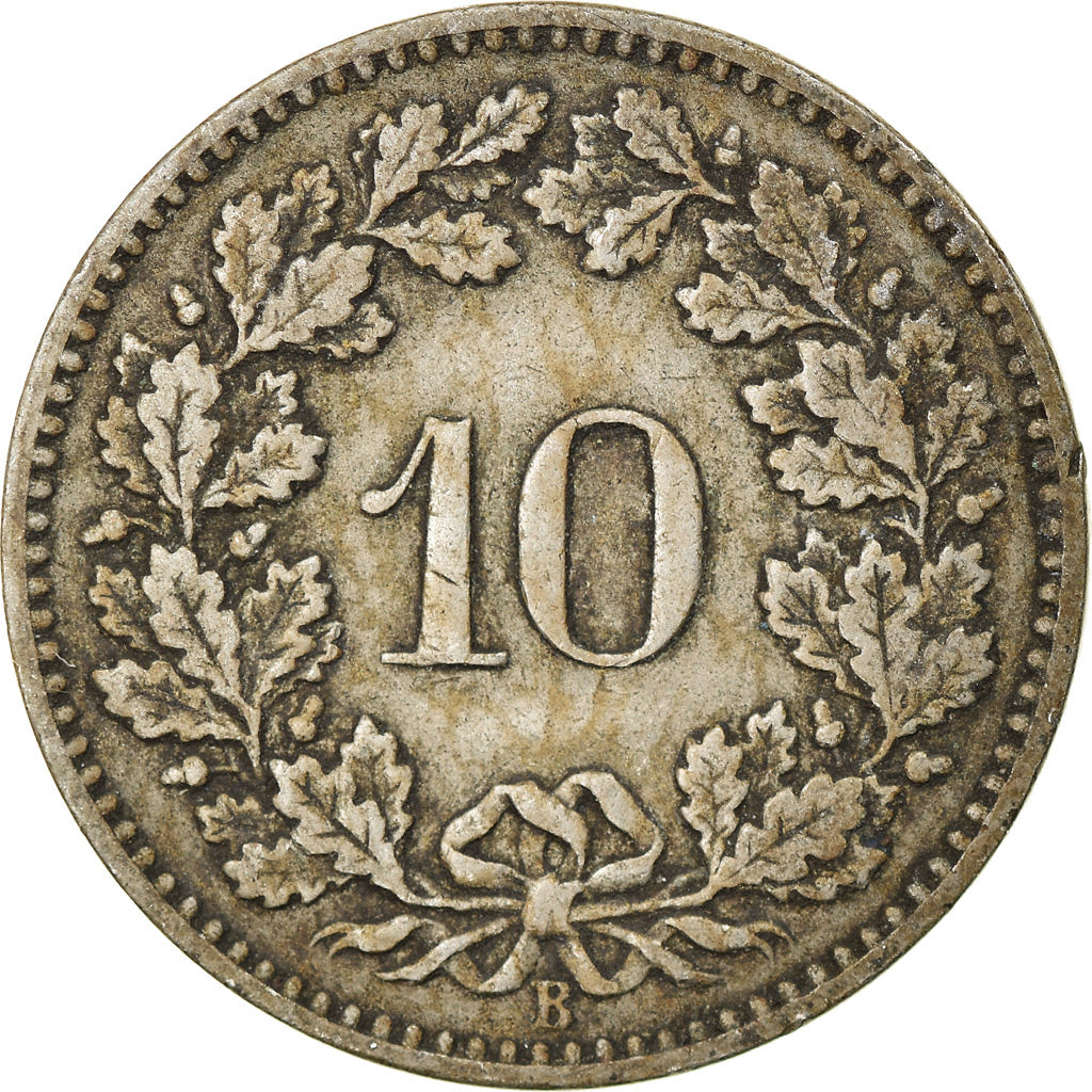 Monnaie, Suisse, 10 Rappen, 1895, Bern, TB+, Copper-nickel, KM:27