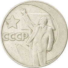 Coin, Russia, Rouble, 1967, EF(40-45), Copper-Nickel-Zinc, KM:140.1