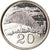 Moeda, Zimbabué, 20 Cents, 2002, Harare, AU(55-58), Aço Niquelado, KM:4a