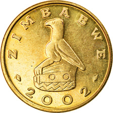 Monnaie, Zimbabwe, 2 Dollars, 2002, Harare, SUP, Brass plated steel, KM:12a