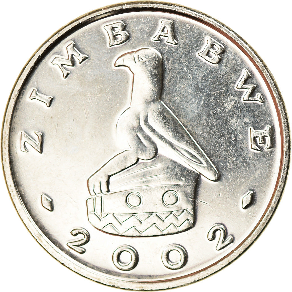 Coin, Zimbabwe, 10 Cents, 2002, Harare, EF(40-45), Nickel plated steel, KM:3a