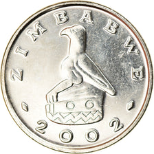 Coin, Zimbabwe, 10 Cents, 2002, Harare, EF(40-45), Nickel plated steel, KM:3a
