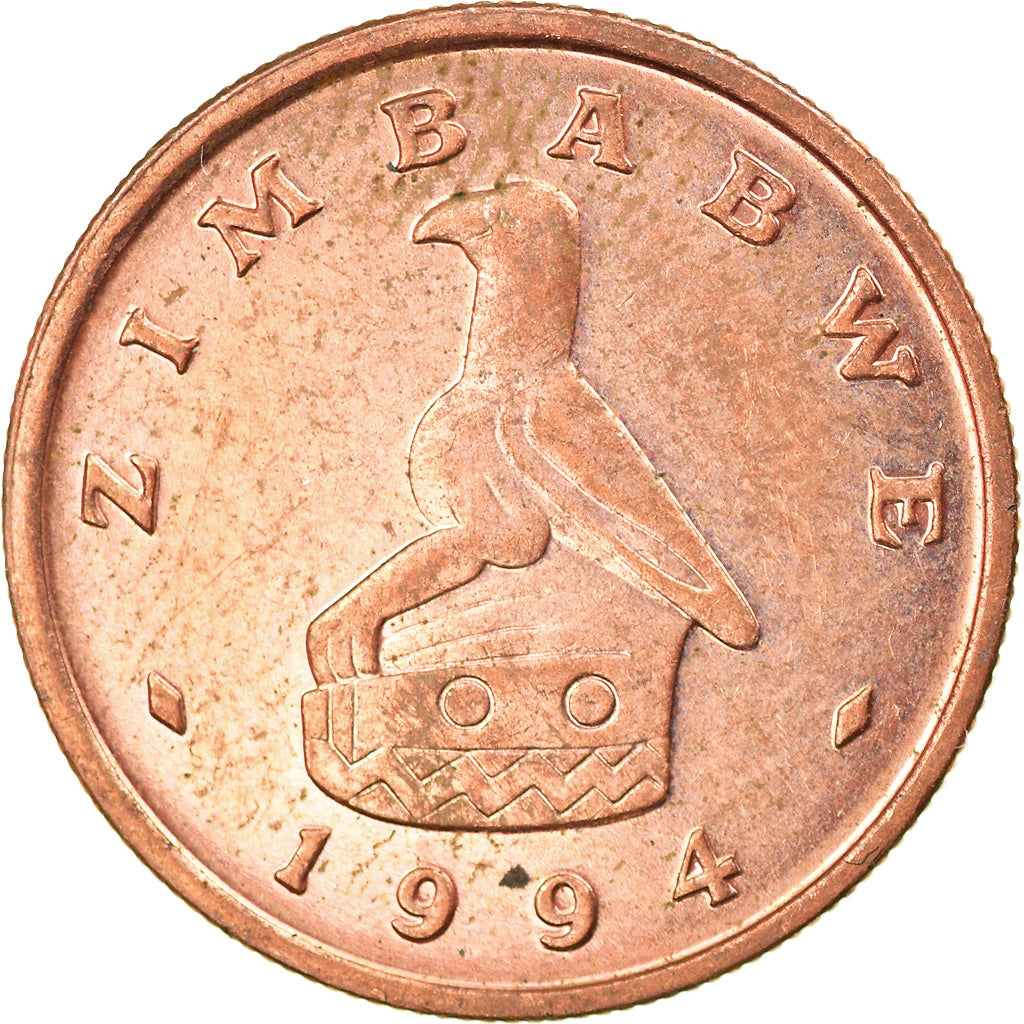 Coin, Zimbabwe, Cent, 1994, AU(50-53), Bronze Plated Steel, KM:1a