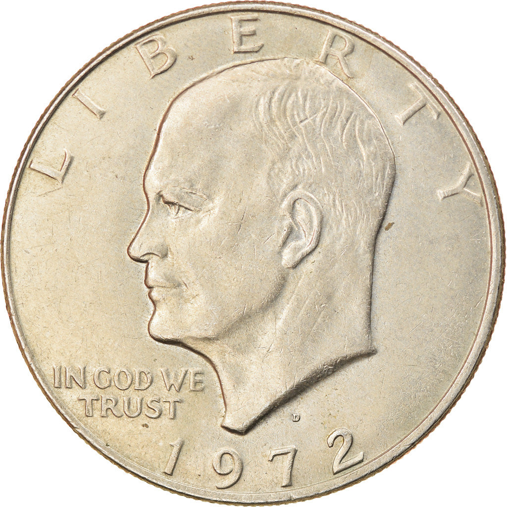 Coin, United States, Eisenhower Dollar, Dollar, 1972, U.S. Mint, Denver