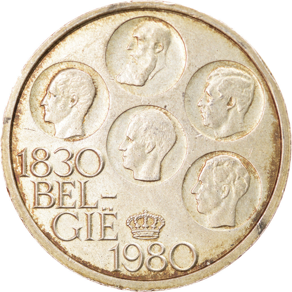 Coin, Belgium, 500 Francs, 500 Frank, 1980, Brussels, EF(40-45), Silver Clad