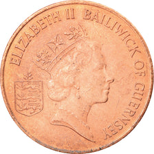 Munten, Guernsey, Elizabeth II, 2 Pence, 1985, Heaton, ZF, Bronze, KM:41