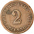 Moneda, ALEMANIA - IMPERIO, Wilhelm I, 2 Pfennig, 1875, Muldenhütten, BC+