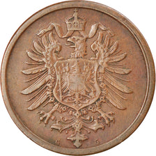 Coin, GERMANY - EMPIRE, Wilhelm I, 2 Pfennig, 1875, Karlsruhe, EF(40-45)
