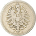 Coin, GERMANY - EMPIRE, Wilhelm I, 5 Pfennig, 1876, Hambourg, VF(30-35)