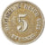 Moneda, ALEMANIA - IMPERIO, Wilhelm II, 5 Pfennig, 1914, Stuttgart, BC+, Cobre -