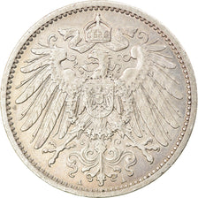 Coin, GERMANY - EMPIRE, Wilhelm II, Mark, 1907, Berlin, EF(40-45), Silver, KM:14