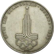 Coin, Russia, Rouble, 1977, AU(50-53), Copper-Nickel-Zinc, KM:144