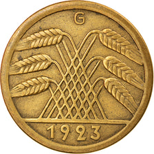 Coin, GERMANY, WEIMAR REPUBLIC, 50 Rentenpfennig, 1923, Karlsruhe, EF(40-45)