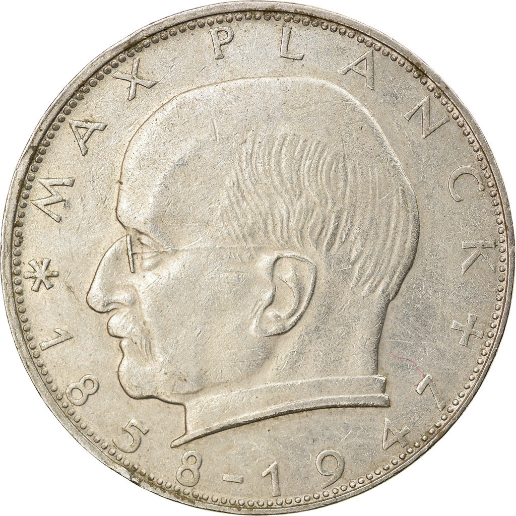 Coin, GERMANY - FEDERAL REPUBLIC, 2 Mark, 1964, Hambourg, EF(40-45)