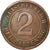Moneda, ALEMANIA - REPÚBLICA DE WEIMAR, 2 Reichspfennig, 1924, Berlin, BC+