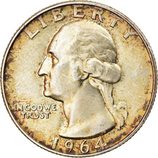 Münze, Vereinigte Staaten, Washington Quarter, Quarter, 1964, U.S. Mint