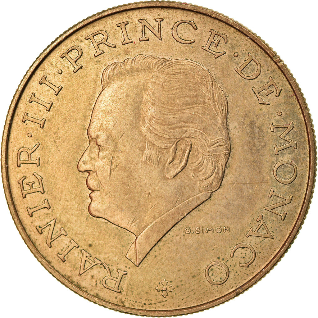 Coin, Monaco, Rainier III, 10 Francs, 1982, VF(30-35), Copper-Nickel-Aluminum