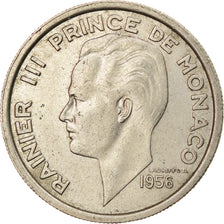 Coin, Monaco, Rainier III, 100 Francs, Cent, 1956, EF(40-45), Copper-nickel