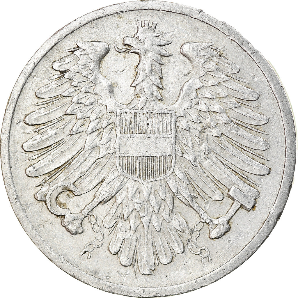Coin, Austria, 2 Groschen, 1964, EF(40-45), Aluminum, KM:2876