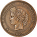 Coin, France, Cérès, 10 Centimes, 1875, Paris, EF(40-45), Bronze, KM:815.1