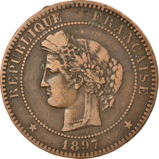 Münze, Frankreich, Cérès, 10 Centimes, 1897, Paris, SS, Bronze, KM:815.1