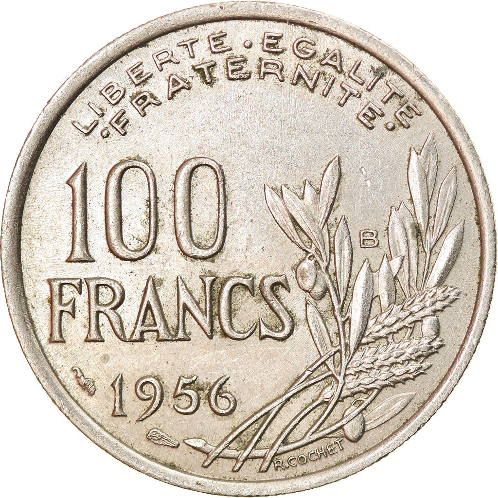 Coin, France, Cochet, 100 Francs, 1956, Beaumont - Le Roger, EF(40-45)