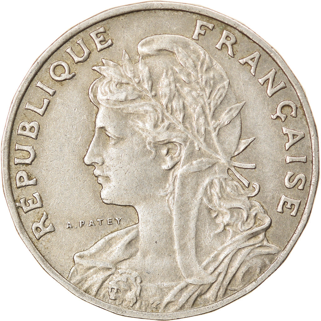 Moneda, Francia, Patey, 25 Centimes, 1905, MBC, Níquel, KM:856, Gadoury:364