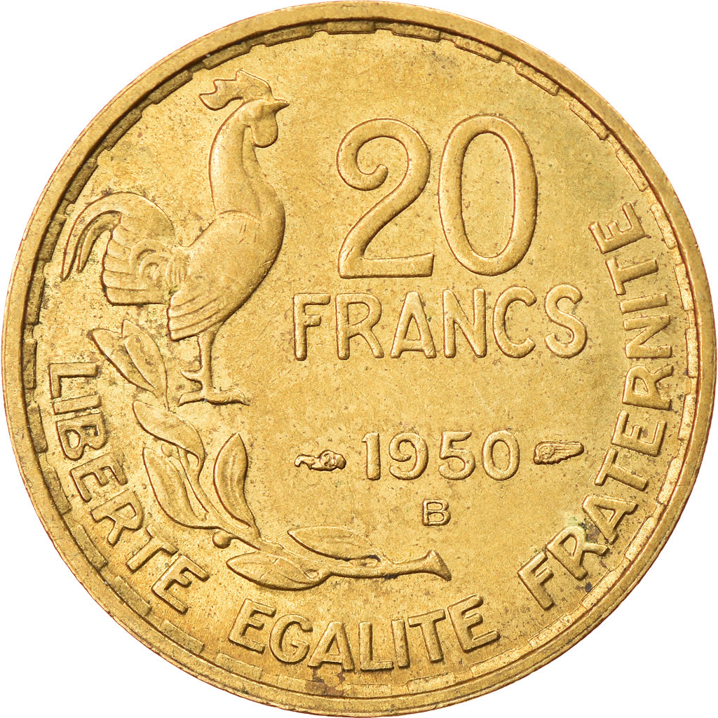 Monnaie, France, Guiraud, 20 Francs, 1950, Beaumont - Le Roger, TTB