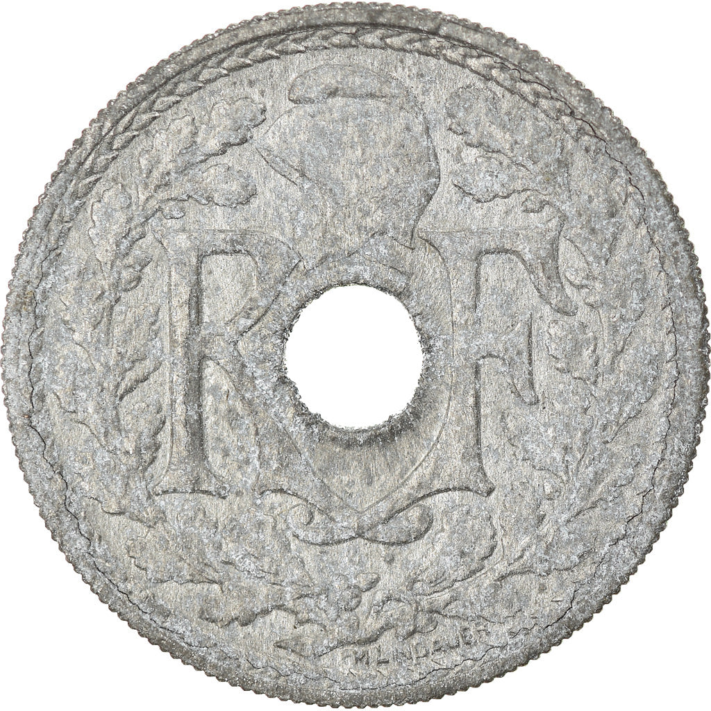 Munten, Frankrijk, Lindauer, 20 Centimes, 1946, Paris, FR+, Zinc, KM:907.1