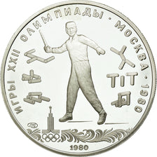 Coin, Russia, 5 Roubles, 1980, MS(63), Silver, KM:182
