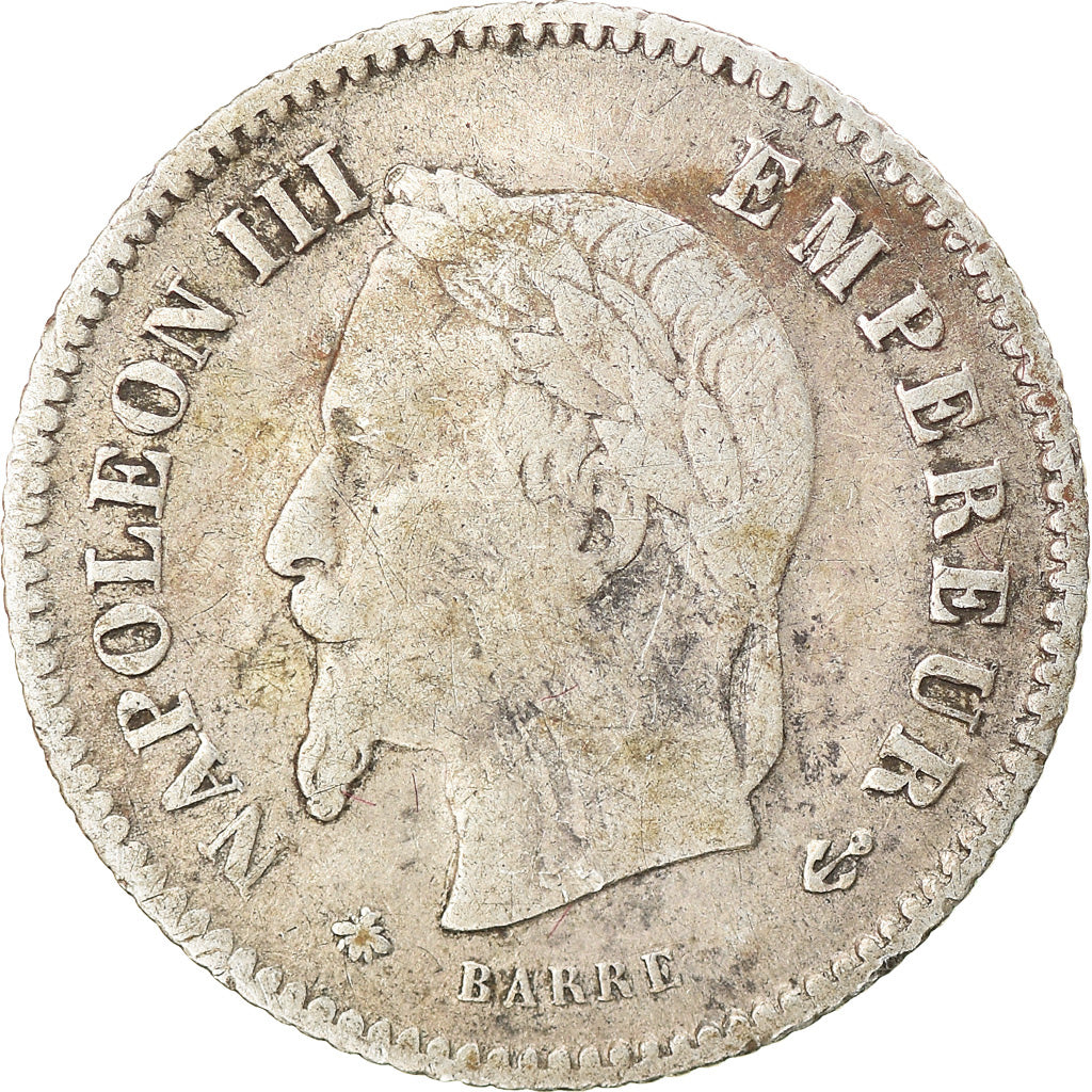 Monnaie, France, Napoleon III, Napoléon III, 20 Centimes, 1867, Paris, TTB