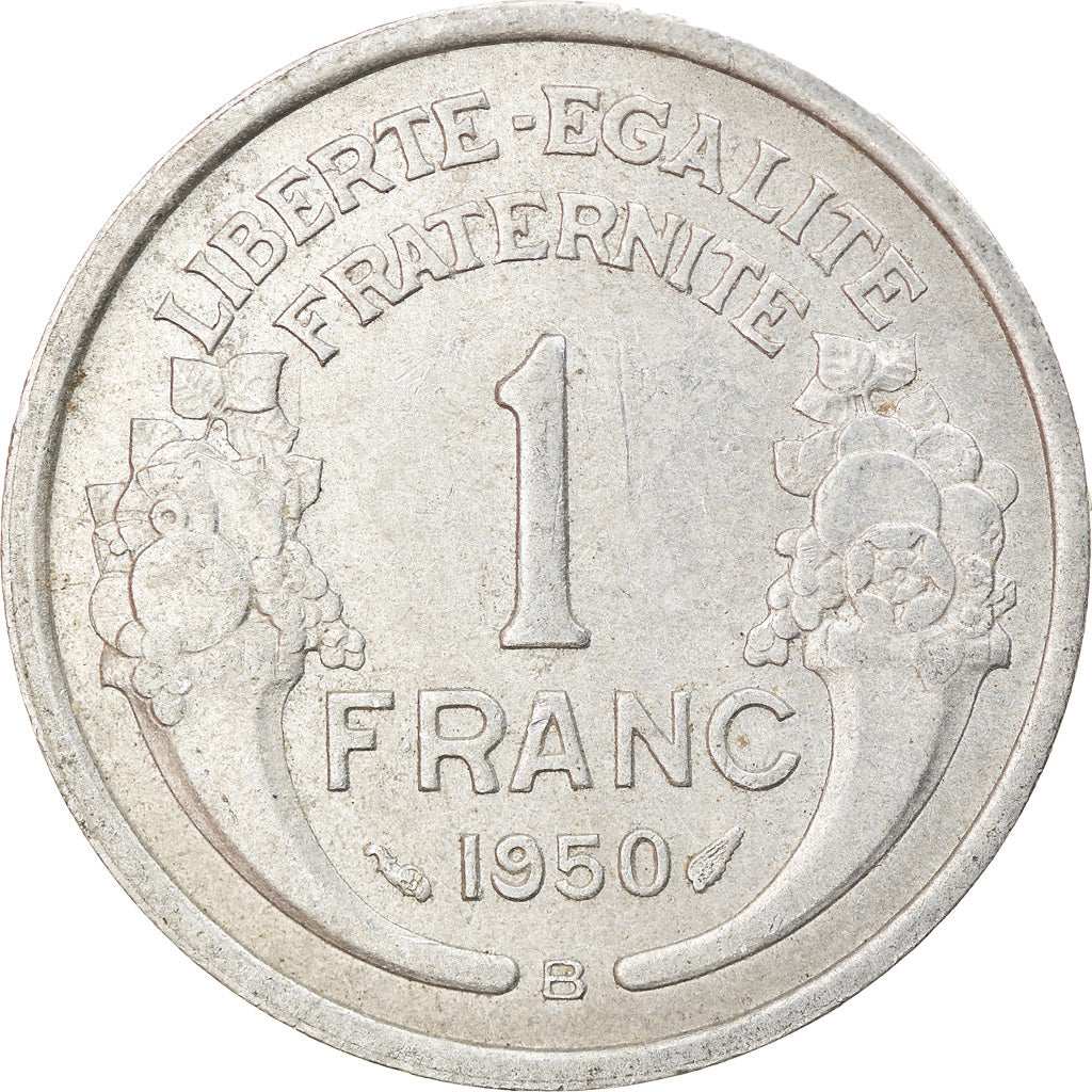 Coin, France, Morlon, Franc, 1950, Beaumont - Le Roger, EF(40-45), Aluminum