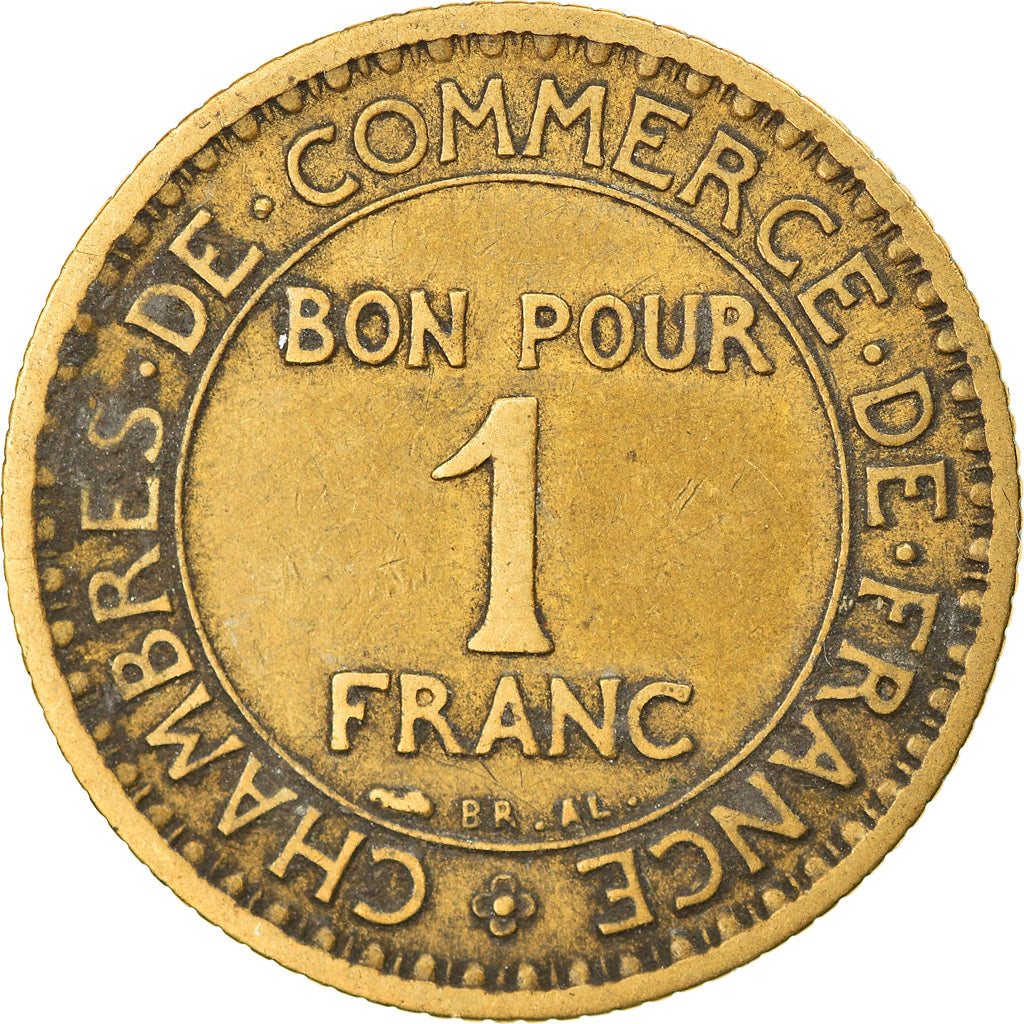 Coin, France, Chambre de commerce, Franc, 1920, Paris, VF(30-35)