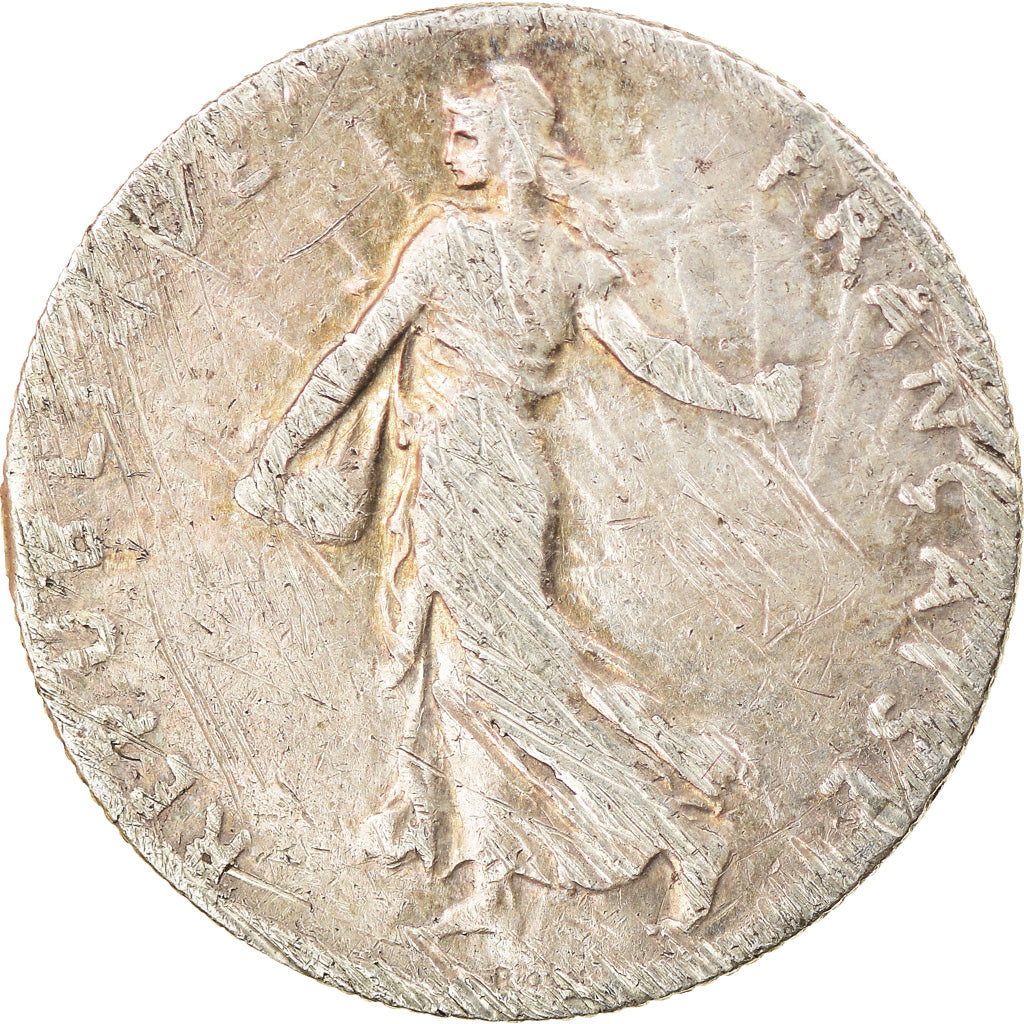 Moneda, Francia, Semeuse, 50 Centimes, 1899, Paris, MBC, Plata, KM:854