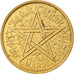 Coin, Morocco, Mohammed V, 2 Francs, 1945, Paris, EF(40-45), Aluminum-Bronze