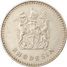 Münze, Rhodesien, 20 Cents, 1977, British Royal Mint, SS, Copper-nickel, KM:15