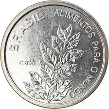 Moneda, Brasil, 5 Cruzeiros, 1985, MBC, Acero inoxidable, KM:599