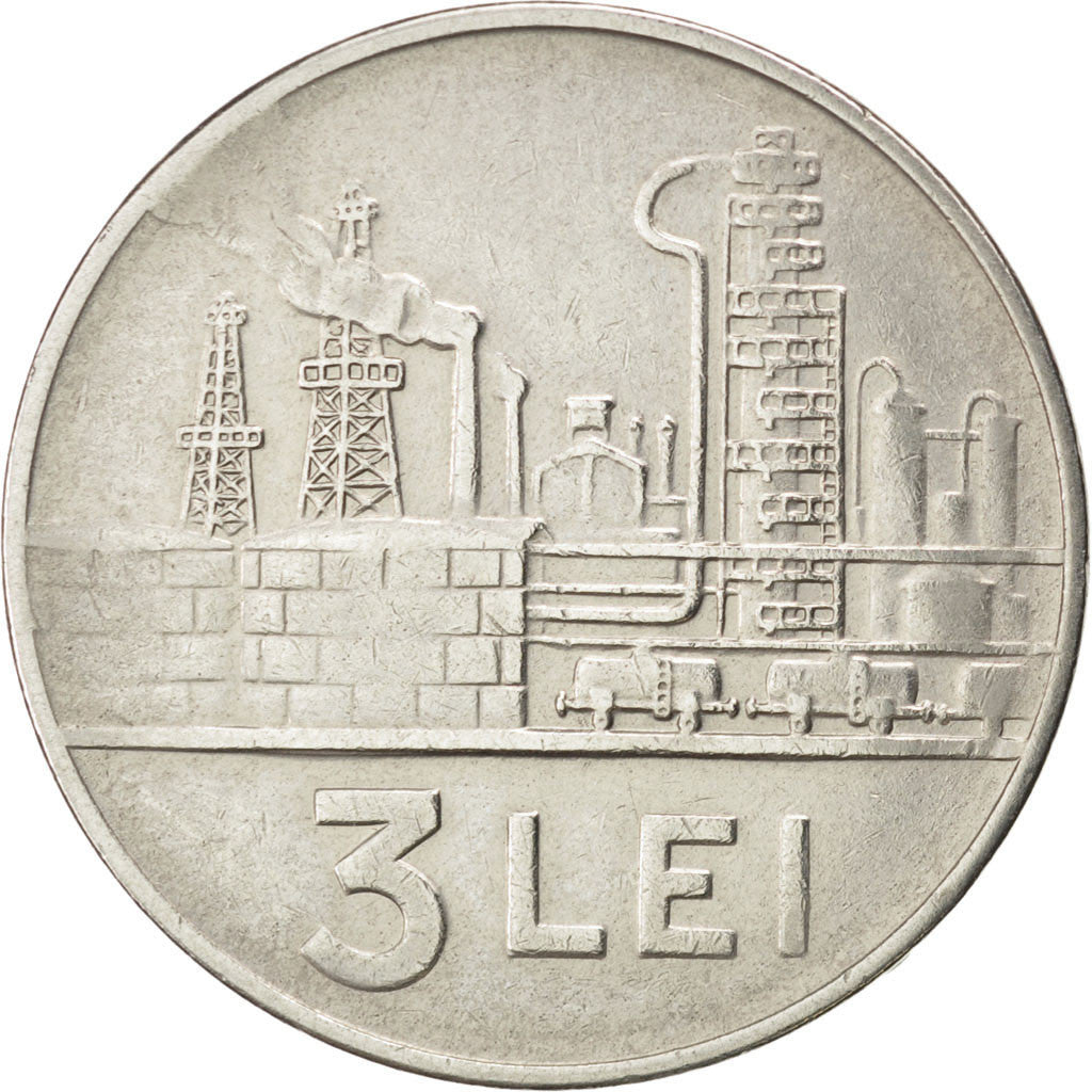 Roumanie, République Populaire, 3 Lei 1963, KM 91