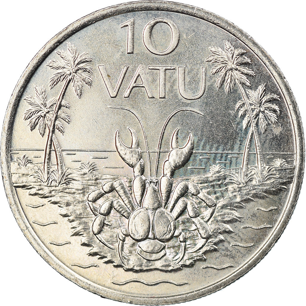 Coin, Vanuatu, 10 Vatu, 1983, British Royal Mint, EF(40-45), Copper-nickel, KM:6