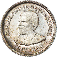 Moneda, Suazilandia, Sobhuza II, 5 Cents, 1968, British Royal Mint, BC+, Plata