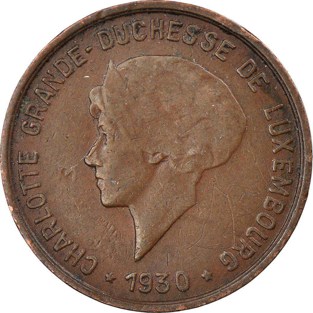 Coin, Luxembourg, 5 Centimes, 1930, EF(40-45), Copper, KM:Pn37