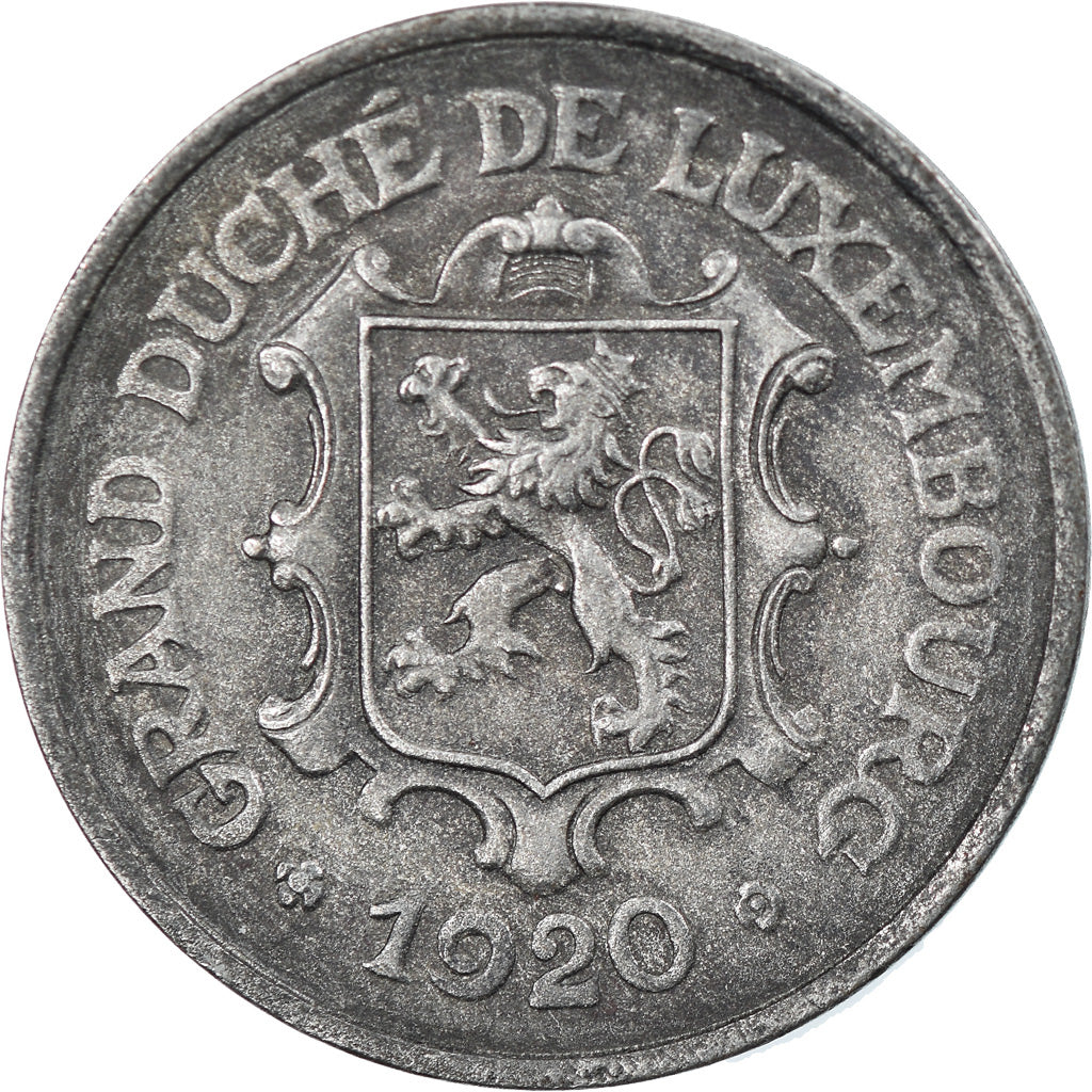 Coin, Luxembourg, Charlotte, 25 Centimes, 1920, EF(40-45), Iron, KM:32