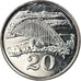 Monnaie, Zimbabwe, 20 Cents, 2002, Harare, TTB, Nickel plated steel, KM:4a