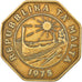 Coin, Malta, 25 Cents, 1975, British Royal Mint, VF(30-35), Brass, KM:29