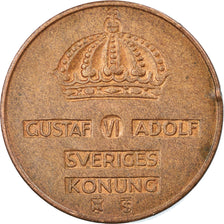 Coin, Sweden, Gustaf VI, 5 Öre, 1954, VF(30-35), Bronze, KM:822